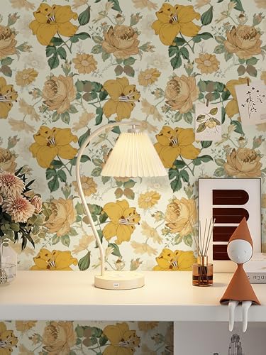 Hopepak 16.1'' x 394'' Floral Peel and Stick Wallpaper Modern Flower Contact - Image 4