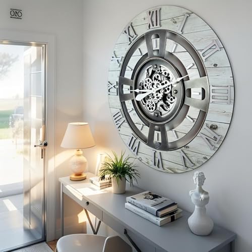 ImprovingLife The Gears Clock Real Moving Gear Wall Clock England Line) - Image 5