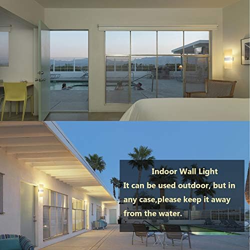 ChangM Modern Wall Sconce 12W, LED Wall Sconce Set of 2 Warm White - Image 7