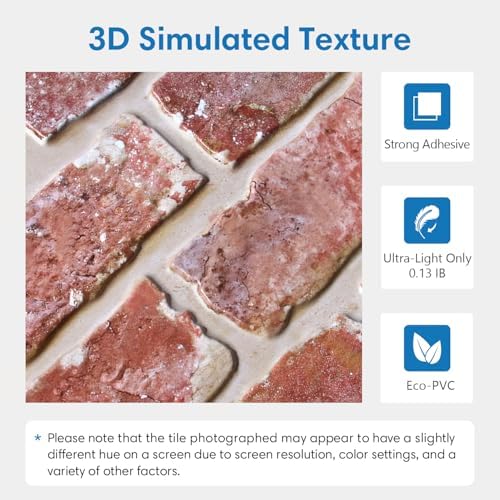 COMSTICKC 3D Peel and Stick Faux Brick Wall Panels - Image 3