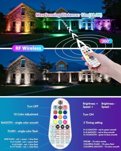 MEIKEE 25W RGB Wall Wash Lights RGBW Color Changing Washer Strip Lights - Image 5