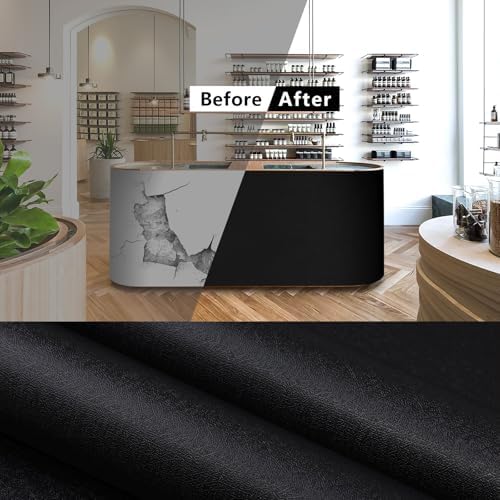 Black Contact Paper Solid Black Peel and Stick Wallpaper Matte Self Adhesive - Image 7