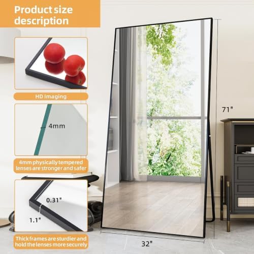 LFT HUIMEI2Y 71"x32" Full Length Mirror - Image 2