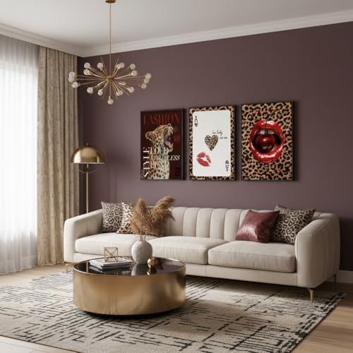 FTHMTN 3pcs Trendy Cheetah Wall Art - Image 3