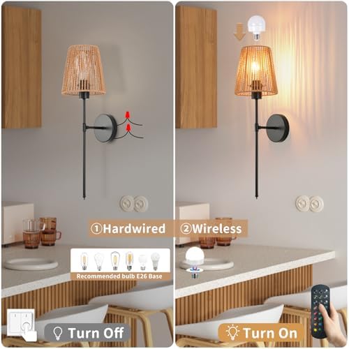Battery Operated Wall Sconces Set of two, 15 Colors and Dimmable, Cordless - Image 5