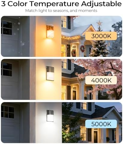 CINOTON 30W LED Wall Pack Light, 3CCT 3600LM, Dusk to Dawn Sensor, 4 Pack - Image 2