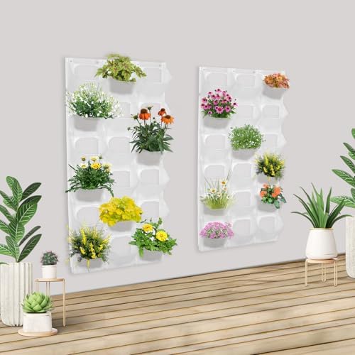 Vertical Wall Planter with 36 Pots, Hanging Garden Plant Flowerpot Holder - Image 5