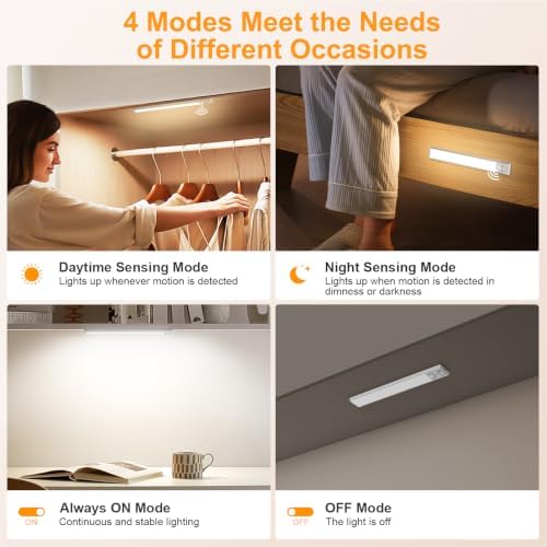 Gritin 10.2inch Under Cabinet Lighting Rechargeable 2 Pack - Image 6