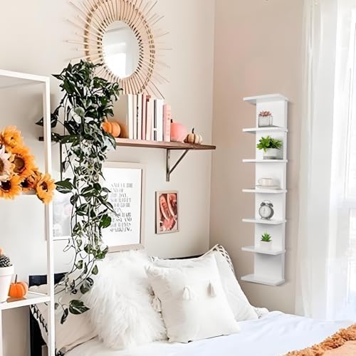 2 Pack 7 Tier Wall Shelf Unit - Image 7