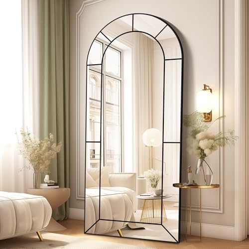 Delma Arched Window Pane Full Length Mirror, Window Mirror by Delma