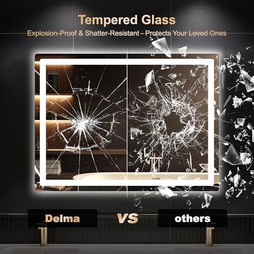 Delma 30x40 LED Bathroom Vanity Mirror - Image 5