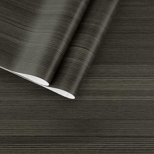 Black/Grey Wood Grain Contact Paper Counter Top Peel and Stick Waterproof - Image 3
