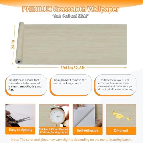 Thick Textured Peel and Stick Wallpaper, Self Adhesive Countertop & Cabinets - Image 2