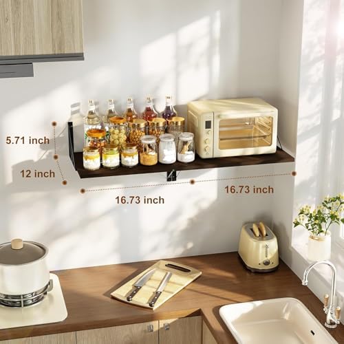 Love-KANKEI Wide Deep Floating Wall Shelves Set of 2 - Image 3
