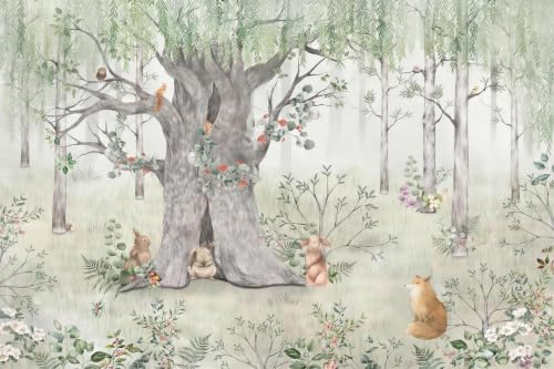 Animals Playing in the Woods Peel and Stick wall Decals - Image 4