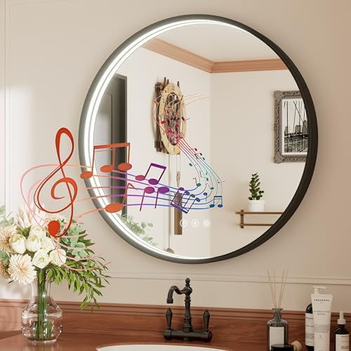 26 Inch Bluetooth Bathroom Mirror by JSneijder