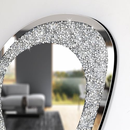 DMDFIRST Modern Irregular Shaped Wall Mirror – 21.6x16 Inch Decorative Oval - Image 3
