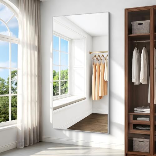 BONEWEI Silver Bathroom Mirror, 72x36 inch Wall Mirror - Image 5