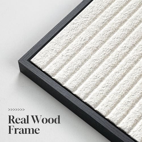 Large 3D Textured Modern White Abstract Wall Art - Image 6
