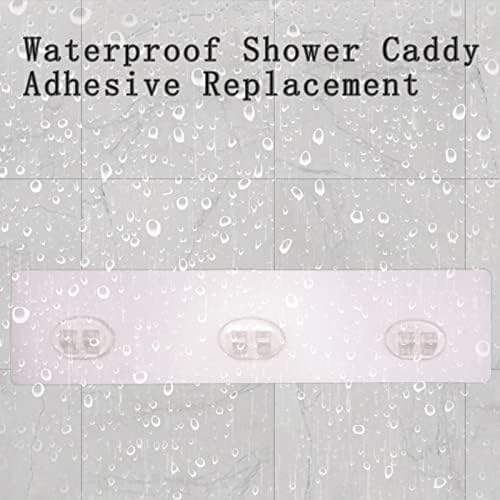 2 Pack Shower Caddy Adhesive for Replacement, Strong Transparent Adhesive for - Image 7