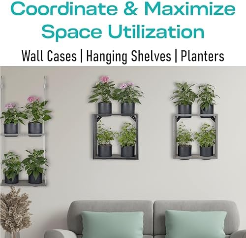 Hanging Planter Line, Plant Hanger, Coffee Brown, 4 Pots Case - Image 2