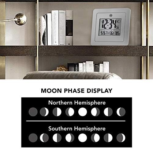 MARATHON Moon Phase Digital Wall Clock - Image 6