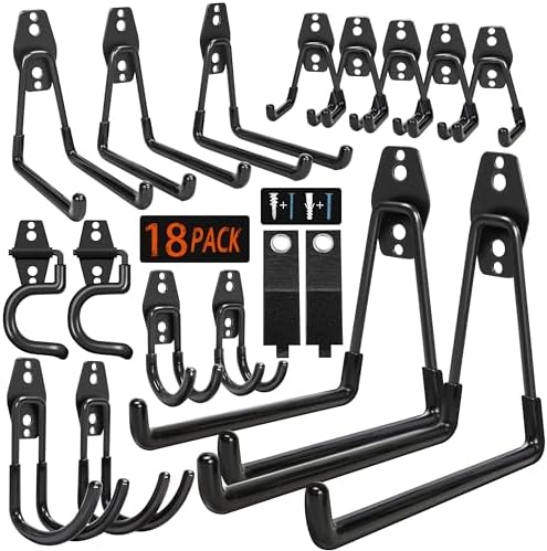 18 Pack Garage Hooks Heavy Duty by Kodreat-USDirect