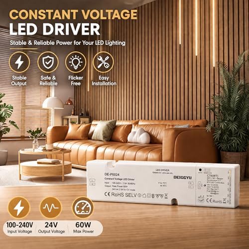 LED Recessed Lighting Kit, 6 Pack Black Self-Adhesive Light Bars - Image 4