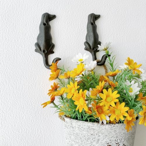 Rustic Dog-Shaped Decorative Wall Hook Rack Hangers - Image 6