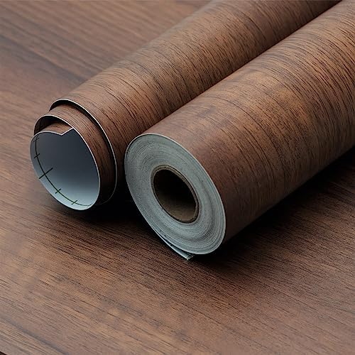 Large Walnut Wood Contact Paper Peel and Stick Wood Grain Wallpaper Removeble - Image 3