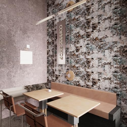 6" x 12" Green Coral Peel and Stick Backsplash Wall Tiles, PVC Faux Stone Stick - Image 3