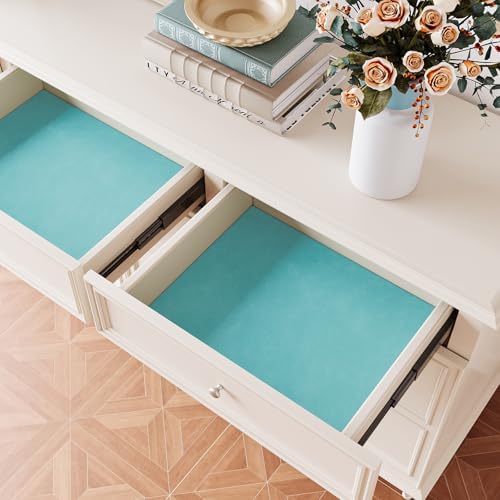 Turquoise Velvet Drawer Liner Tiffany Blue Velvet Flocking Liner - Image 4