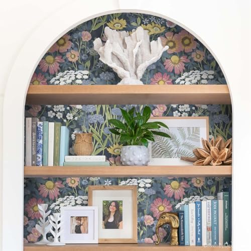 Orainege Vintage Floral Wallpaper Peel and Stick Wallpaper - Image 6