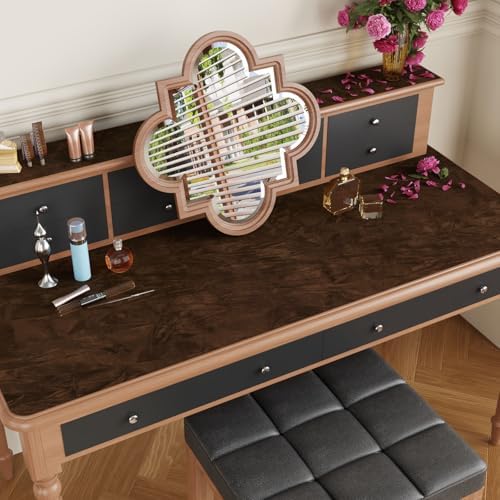 CRE8TIVE Brown Crinkle Crushed Felt Drawer Liners 12"x80" Self Adhesive Velvet - Image 6
