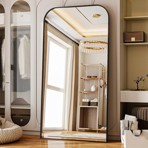 Oversized Full Length Mirror 76"x34" Arched Floor Standing Mirror - Image 6