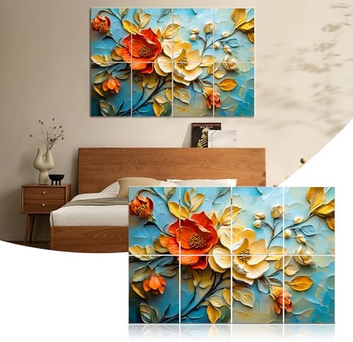Mollywell Art Acoustic Panels, 48x32 in, Floral Symphony - Image 6