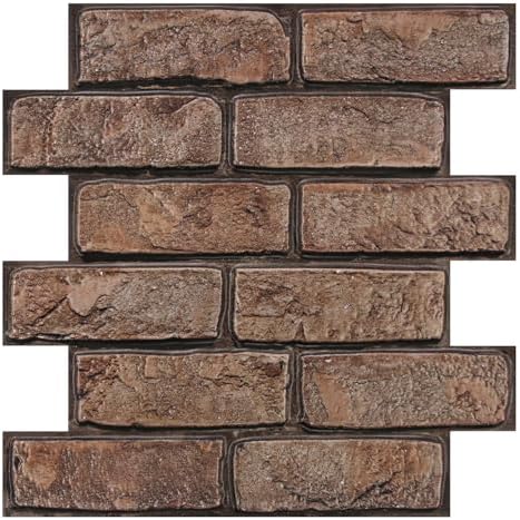 3D Faux Brick Wall Panels Peel and Stick, Designed by SMOOSTIKCDECOR