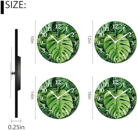 Battery Operated Quartz Wall Clocks Non-Ticking Silent Modern Wall Clocks - Image 2