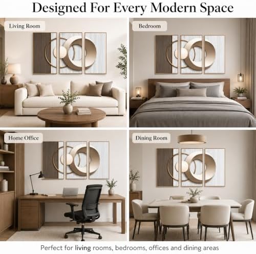 Gold and Beige Abstract Wall Art Modern Geometric Decor16inx24in Unframed - Image 7