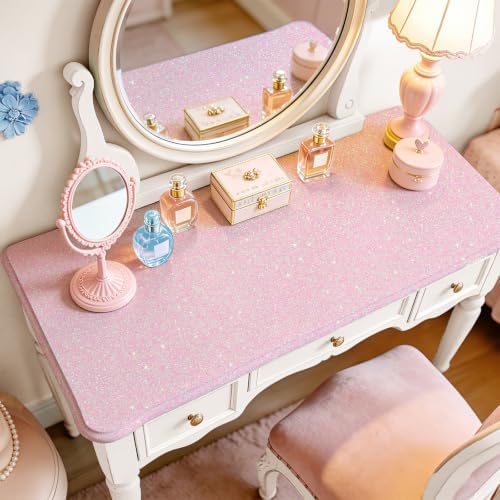 Light Pink Peel and Stick Wallpaper Iridescent Glitter Vinyl Roll - Image 2