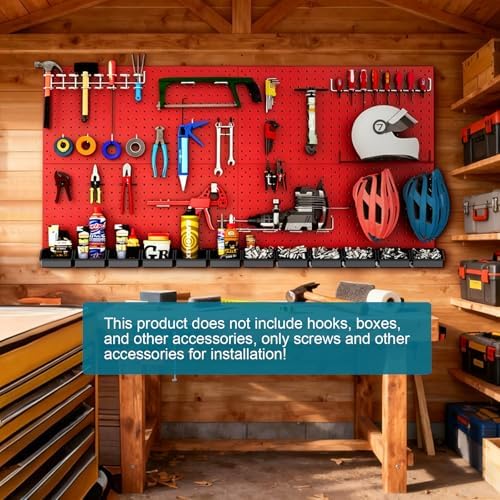 12 Pack 12-Inch X 24-Inch Metal Pegboard Wall Panels, Peg Boards - Image 5