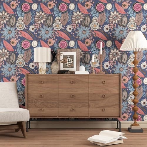 Laatse Boho Wallpaper Peel and Stick 17.5"x393" - Image 5