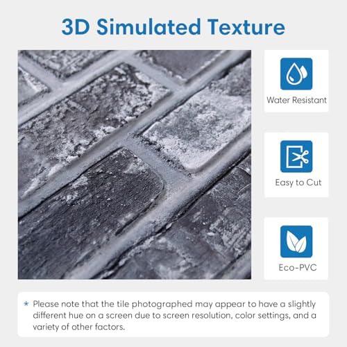COMSTICKC 3D Faux Brick Wall Panels Peel and Stick - Image 4