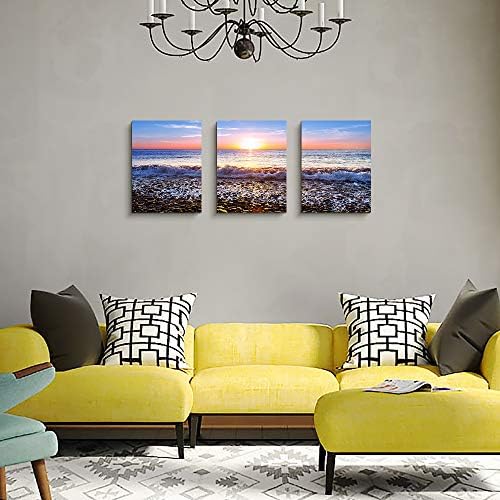 Wall Art For Living Room Blue Ocean Sea Canvas Wall Decor for Home artwork - Image 5