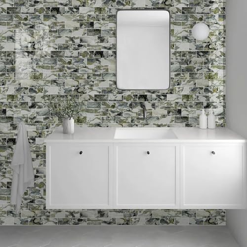 Vamos Tile 100-Pack Peel and Stick Backsplash Tile - Image 5