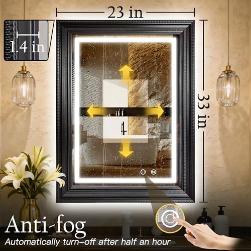 ROLOVE 24x35 Inch Antique Rectangle Wall Mirror - Image 2