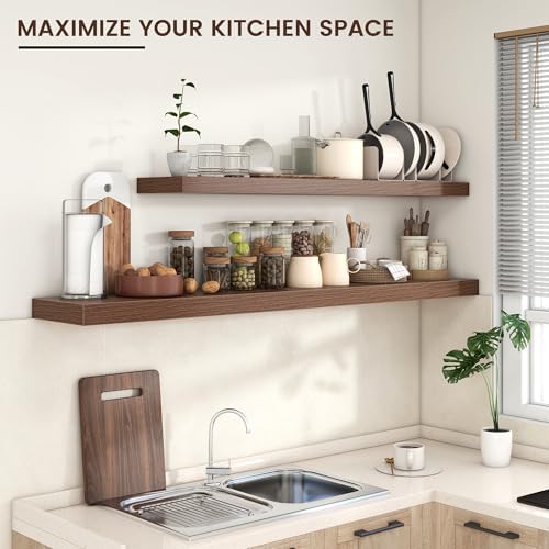 72" Wide x 12" Deep Floating Shelves - Image 5