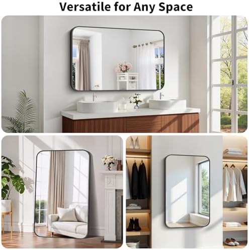 Koonmi Bathroom Wall Mirror, 30x48 Inch Large Vanity Mirror - Image 6