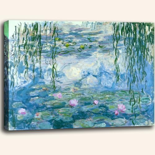 weiyiart Claude Monet Wall Art Water Lilies Painting Impressionist Oil by weiyiart