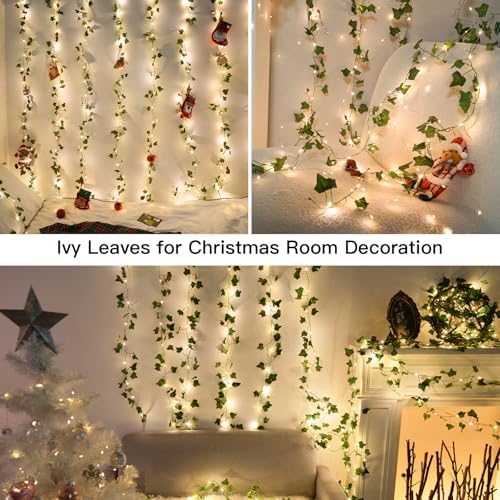 suddus Vine Lights for Bedroom 200 LED Ivy Curtain Lights Remote6.5x6.5ft - Image 3